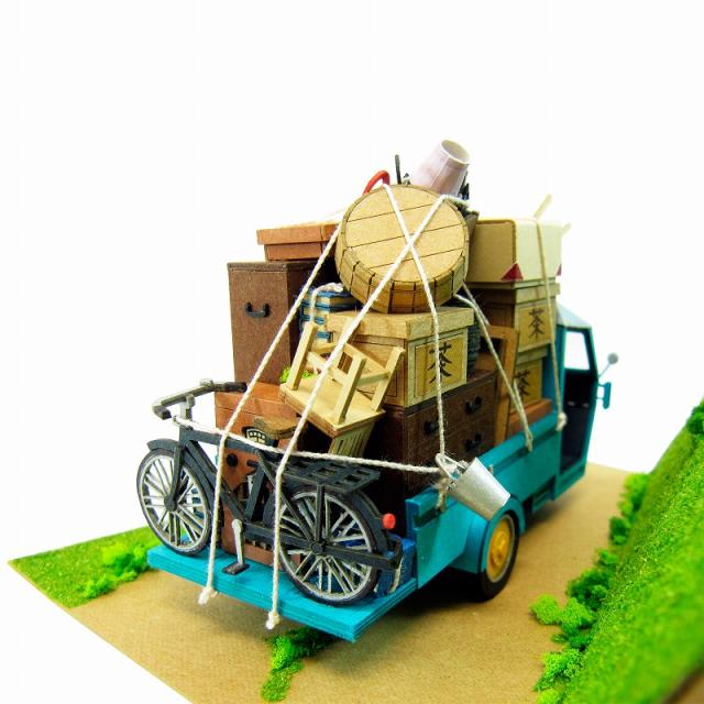 【ネコポス配送可】さんけい みにちゅあーとキット 1/48 スタジオジブリ作品シリーズ となりのトトロ 【草壁家の引越し】 MK07-14_2