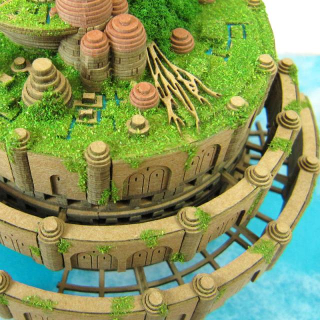 ジブリ ミニチュア ジブリシリーズ 天空の城ラピュタジオラマ