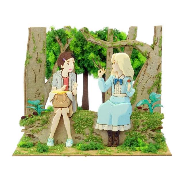 お値下げ⭐︎Jenny Tapping アンティーク繊細水彩画２枚組 さんけい みにちゅあーとキット nonscale スタジオジブリmini