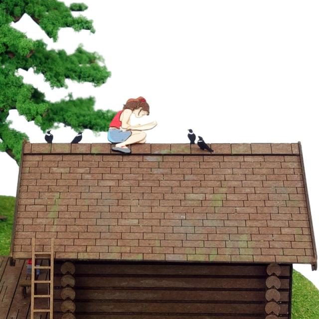 ネコポス配送可】さんけい みにちゅあーとキット 1/150 スタジオジブリ 