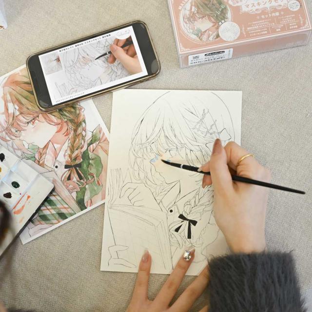 シュミンケ 優子鈴セレクト 透明水彩マスキングセット Schmincke_11