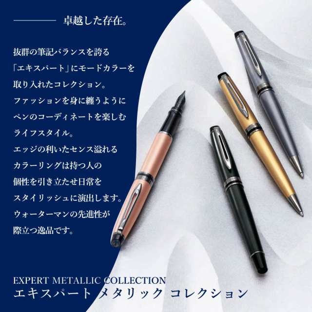 ラッピング無料)WATERMAN(ウォーターマン) エキスパート 万年筆 F