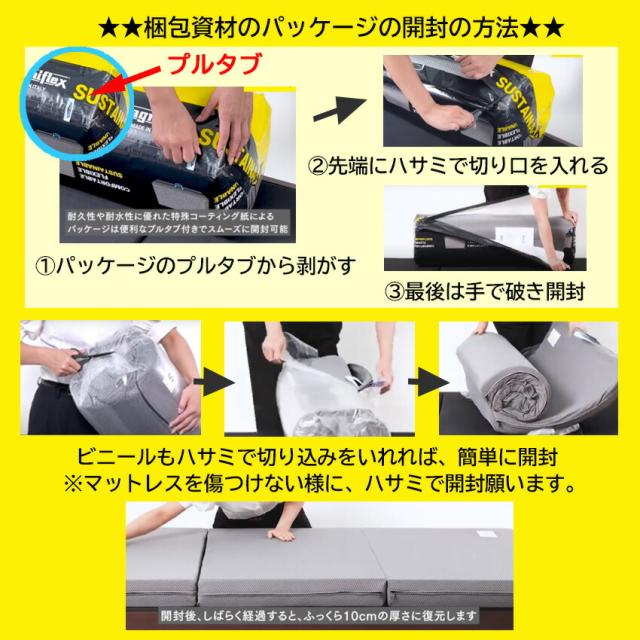 ＮEW 80cm 幅 マニフレックス サステナブルウィング セミシングル 【 正規店 7年 保証 】 マットレス 三つ折り 80×198×10cm イタリア製 敷き布団 やや 硬め マニフレックスマットレス メッシュウィング 類似 正規品 高反発マットレス 腰痛 体圧分散  サステナブルウイング_6
