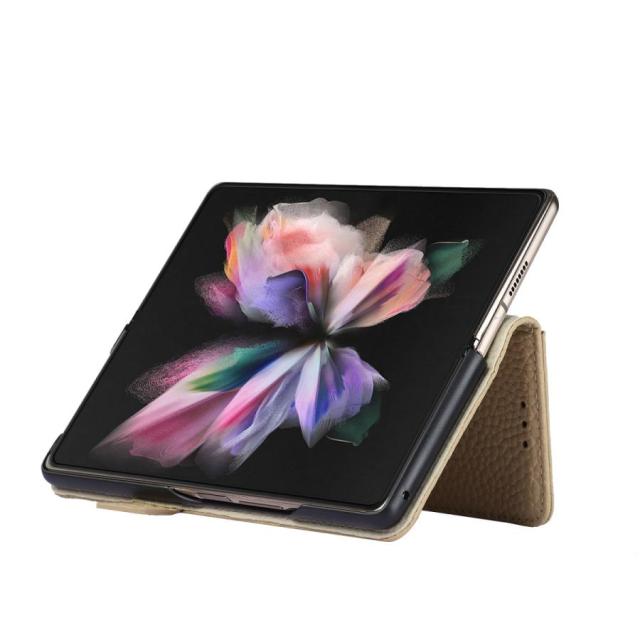 本革 Galaxy Z fold 4 ケース 手帳型 samsung zfold3 5g カバー