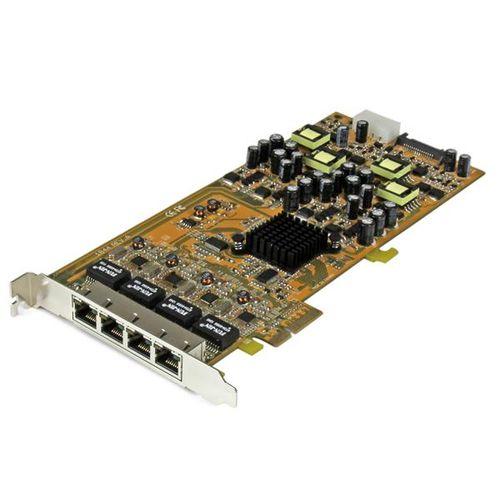ＳｔａｒＴｅｃｈ．ｃｏｍ LANカード/PCI Express/x4/4x RJ45/10/100/1000 Mbps/PoE(ST4000PEXPSE) 取り寄せ商品