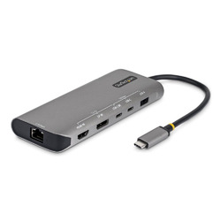 ＳｔａｒＴｅｃｈ．ｃｏｍ USBマルチハブ/USB-C&amp;USB4/2画面4K/140W PD/2.5G LAN/10Gbps(174B-USB4-MULTIPORT) 取り寄せ商品