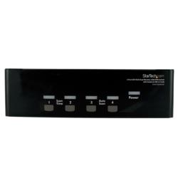 StarTech.com KVMスイッチ/4ポート/2画面/DVI VGA/1900x1200/USBハブ/AUX(SV431DDVDUA) 目安在庫=△