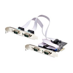 ＳｔａｒＴｅｃｈ．ｃｏｍ シリアル増設カード/PCIe/4x RS232C RS422 RS485/標準&ロープロ(PS74ADF-SERIAL-CARD) 目安在庫=△