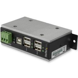 StarTech.com USBハブ/USB 2.0/USB-A - 4x USB-A/産業用メタル筐体/DIN・壁面(HB20A4AME) 取り寄せ商品