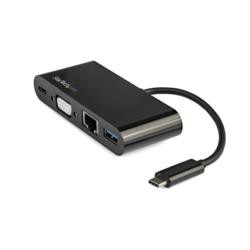 StarTech.com USBマルチハブ/USB-C/VGA 1080p/60W PD/1x USB/LAN/TB3(DKT30CVAGPD) 目安在庫=○