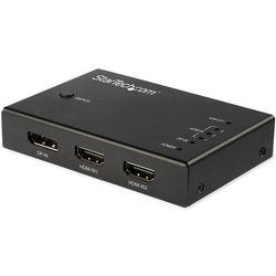 ＳｔａｒＴｅｃｈ．ｃｏｍ ビデオスイッチャー/HDMI x3 DP x1/4入力1出力/4K60Hz/自動切替(VS421HDDP) 取り寄せ商品
