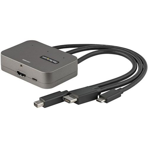 ＳｔａｒＴｅｃｈ．ｃｏｍ ディスプレイアダプター/USB-C mDP HDMI - HDMI/4K60Hz/BK(CDPHDMDP2HD) 目安在庫=△