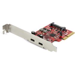 ＳｔａｒＴｅｃｈ．ｃｏｍ USB増設カード/PCIe 3.0 - 2x USB-C/10Gbps/SATA電源/UASP(PEXUSB312C3) 取り寄せ商品