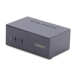 ＳｔａｒＴｅｃｈ．ｃｏｍ KVMスイッチ/2ポート/2画面/DP/4K60Hz/4x USB Type-A/AUX(P2DD46A2-KVM-SWITCH) 目安在庫=△