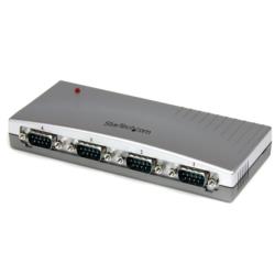 StarTech.com シリアルハブ/USB-A - 4x RS232C/バスパワー/プラスチック筐体(ICUSB2324) 取り寄せ商品