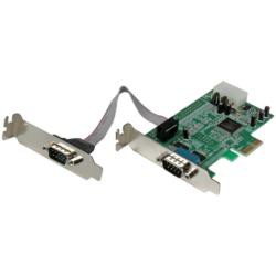 StarTech.com シリアル増設カード/PCIe - 2x RS232C/16550 UART/ロープロ(PEX2S553LP) 目安在庫=△