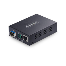 StarTech.com 光メディアコンバーター/RJ45 - LC変換/シングル/1Gbps/20km(MCM1110SMLC20) 取り寄せ商品
