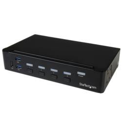 StarTech.com KVMスイッチ/4ポート/1画面/DP/4K30Hz/USB 3.0ハブ/AUX(SV431DPU3A2) 目安在庫=△