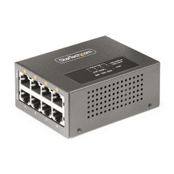 ＳｔａｒＴｅｃｈ．ｃｏｍ PoEインジェクター/4ポート/5Gbps/PoE++給電/160W総電力/100m(AS445C-POE-INJECTOR) 取り寄せ商品