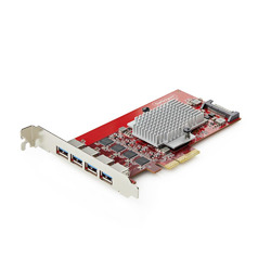 ＳｔａｒＴｅｃｈ．ｃｏｍ PCIe拡張カード/4ポート USB-A 3.2/PCIe 3.0 x4/標準プロファイル(P10Q4A-USB-CARD) 取り寄せ商品