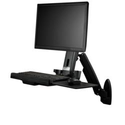 StarTech.com 昇降デスク／壁面設置／1x 24インチVESA／多関節／耐荷重8kg(WALLSTS1) 目安在庫=○