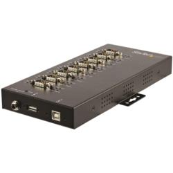 StarTech.com シリアルハブ/USB-A - 8x RS232・422・485/産業用メタル筐体/DIN(ICUSB234858I) 取り寄せ商品