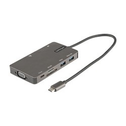 ＳｔａｒＴｅｃｈ．ｃｏｍ USBマルチハブ/USB-C/4KHDMI又はVGA/100W/4xUSB/LAN/SD/長尺cbl(DKT30CHVSDPD) 目安在庫=○