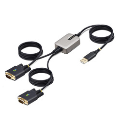ＳｔａｒＴｅｃｈ．ｃｏｍ USB - シリアル変換ケーブル/ストレート/USB 2.0/4m/2ポート(2P6FFC-USB-SERIAL) 取り寄せ商品