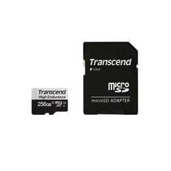 トランセンドジャパン 高耐久 microSDXC Class10 UHS-I U3 256GB (SDカード変換アダプタ付き)(TS256GUSD350V) 目安在庫=○の通販は