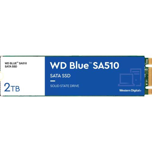 Western Digital WD Blue SA510 SSD SATA6Gb/s 2TB M.2 2280(WDS200T3B0B) 目安在庫=○