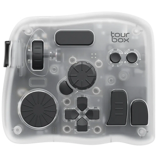 ツアーボックス Bluetooth対応 左手デバイス TourBox Elite Plus クリアートランスパレント 1台(TBEP) 取り寄せ商品