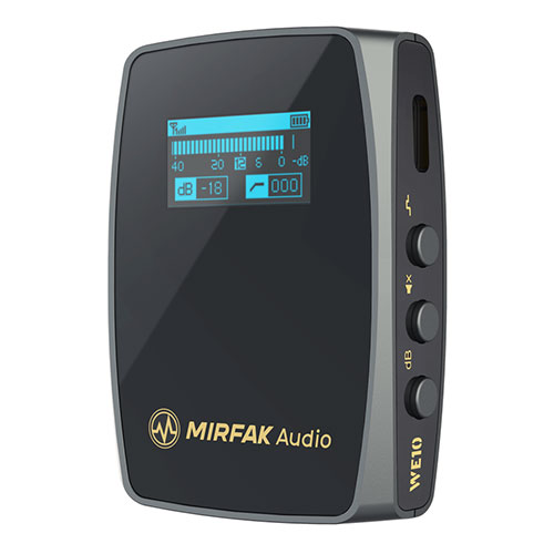 Mirfak Audio Mirfak Audio WE10 デュアルチャンネルコンパクトワイヤレスマイクシステム コンパクトレシーバー・全指向性マイク内蔵  (MFA13) 取り寄せ商品