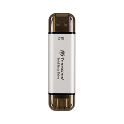 トランセンドジャパン スティック型SSD USB 10Gbps 2TB シルバー(TS2TESD310S) 取り寄せ商品 87,066円