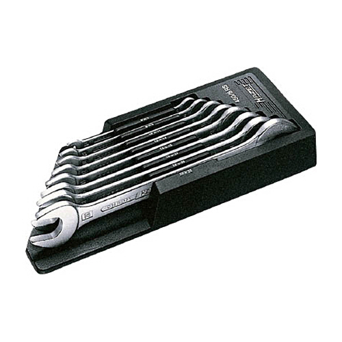 ハゼット 両口スパナセット 8丁セット 1セット(450N8RS) 取り寄せ商品