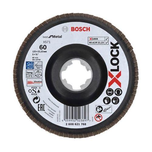 BOSCH XL研磨ディスク 125G60 ベント 10枚入 2608621768 (65-3431-11) 取り寄せ商品