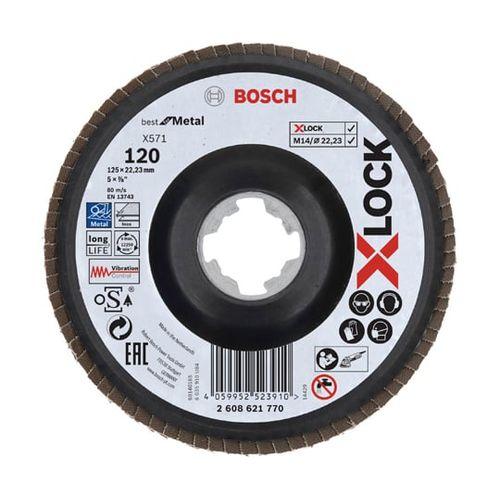 BOSCH XL研磨ディスク 125G120 ベント 10枚入 2608621770 (65-3431-13) 取り寄せ商品