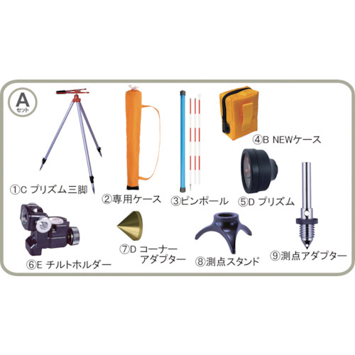 ＳＴＳ 反射プリズム ST-5型Aセット 1セット(ST-5ASET) 取り寄せ商品