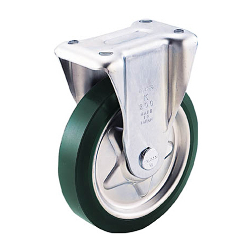 ＴＲＵＳＣＯ プレス製ウレタンキャスター 固定 Φ200 1個(TUK200) 目安在庫=○