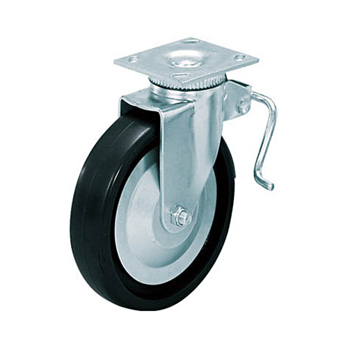 スガツネ工業 LAMP 重量用キャスター径152自在ブレーキ付D(200-133-471) 1個(31406BPD) 取り寄せ商品