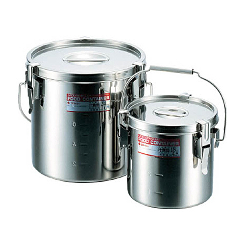 スギコ産業 モリブデンステンレスタンク 蓋付 270×270粍 15L 吊付 1個(MST-27) 取り寄せ商いもの
