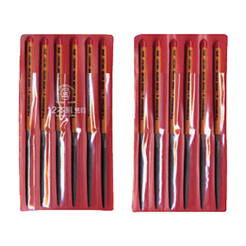 ツボサン 組ヤスリ 12本組(170mm) 半丸 荒目 1パック(12本)(HA01201) 取り寄せ商品