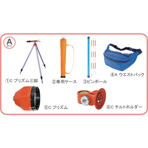 ＳＴＳ 反射プリズム ポケQ2.5インチAセット 1セット(PQ2.5ASET) 取り寄せ商品 46,003円