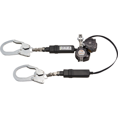 サンコー タイタン リブラ ロック装置付巻取器 タイプ1ランヤード ダブル (墜落制止用器具) 1本(HL-MW) 目安在庫=○