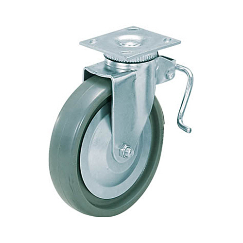 スガツネ工業 LAMP 重量用キャスター径152自在ブレーキ付SE(200-133-383) 1個(31406BPSE) 取り寄せ商品