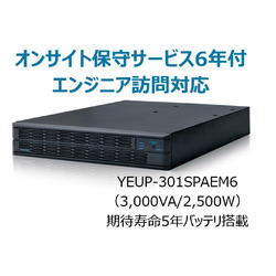 ユタカ電機製作所 YEUP-301SPAEM6 UPS3010SPオンサイト保守サービス付6年 取り寄せ商品 447,539円