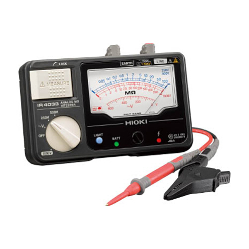 日置電機 メグオームハイテスタ 1000V3レンジ 1個(IR4033-10) 取り寄せ商品