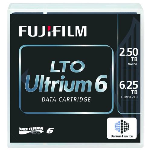 富士フイルム LTO Ultrium6データカートリッジ バーコードラベル(横型)付 2.5TB/6.25TB 1(4534009620182 x1) 取り寄せ商品