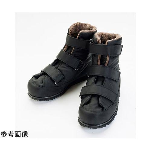 徳武産業 大きく開く防寒ブーツ&amp;#8545; ブラック M 両足 5022(69-2896-60) 取り寄せ商品