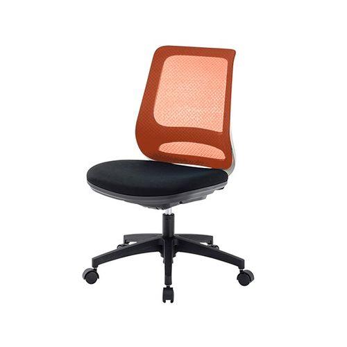東洋工芸 メッシュチェア オレンジ 肘無し (1脚)(GS210 M2) 取り寄せ商品