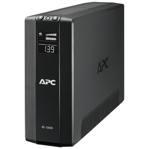 シュナイダーエレクトリック APC RS 1000VA Sinewave Battery Backup 100V 5年保証(BR1000S-JP5W) 取り寄せ商品
